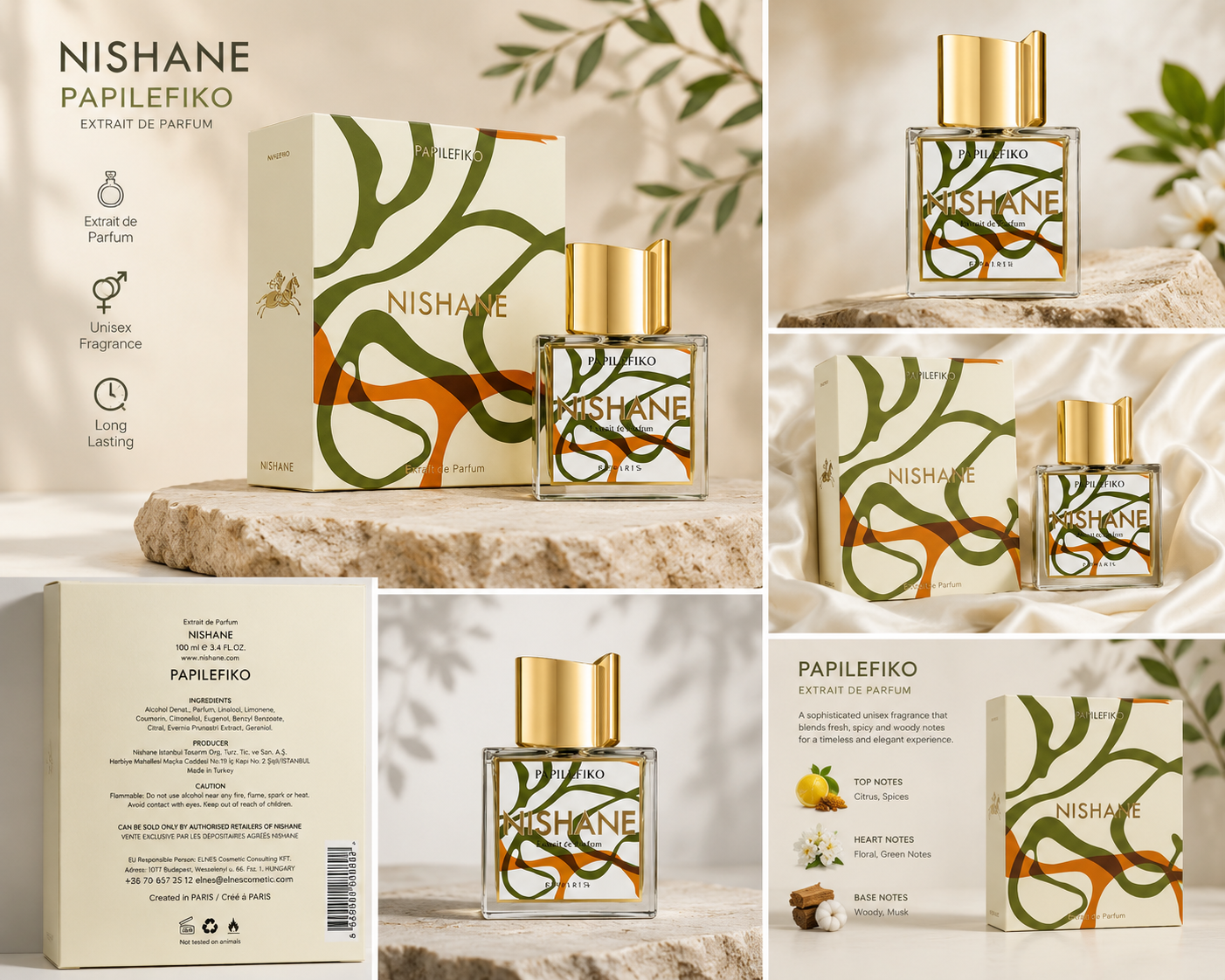 NISHANE PAPILEFIKO Extrait de Parfum 100ml | Unisex Luxury Perfume